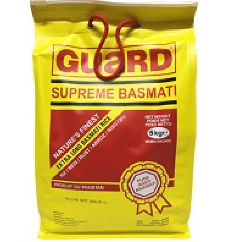 Basmati Rice (Guard Yellow/Green Pack) 5kg