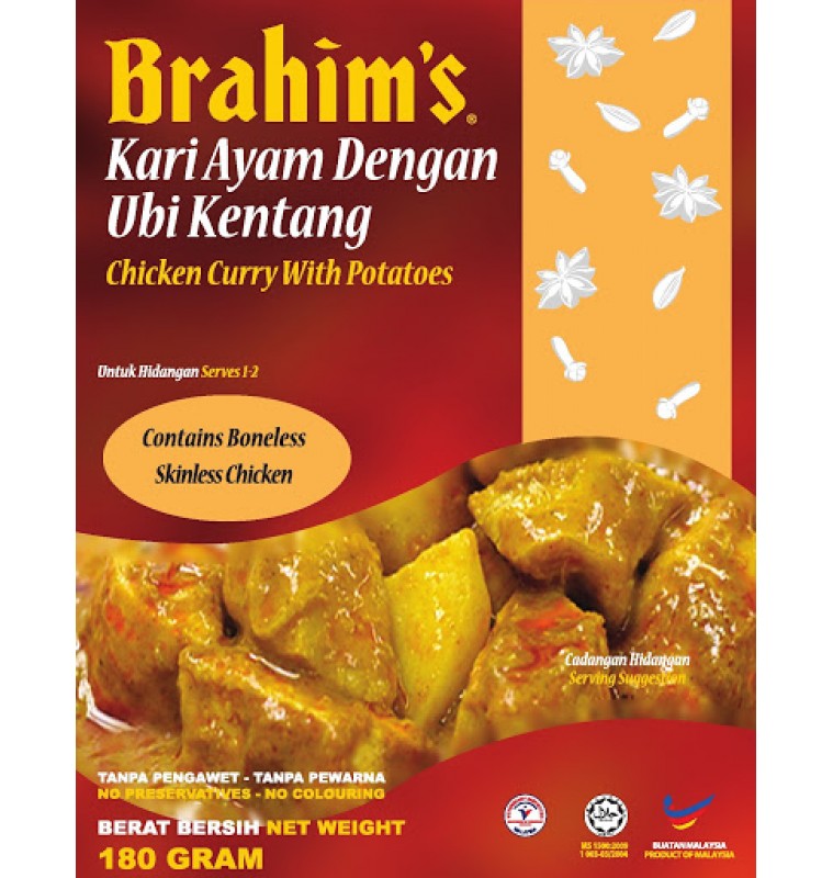 Ready to Eat : Chicken Curry With Potatoes (Brahim)